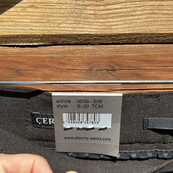 Alberto pants BNWT brown size 48 - Picture 3 of 9